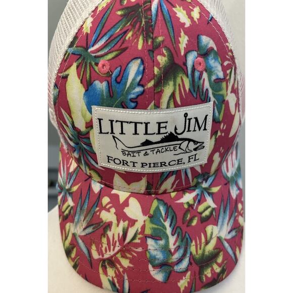 Hawaiian Trucker Hat Tropical Pink Fishing Gorpcore Colorful Skater Surfer NWOT - Picture 3 of 10